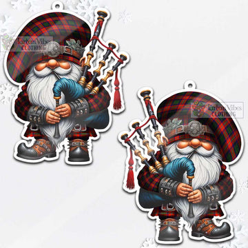 Wauchope Tartan Bagpiper Gnome Christmas Ornament - Tartan Vibes Clothing
