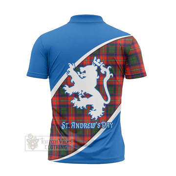 Wauchope Family Crest Tartan Zipper Polo Shirt Celebrate Saint Andrew's Day in Style - Tartan Vibes Clothing