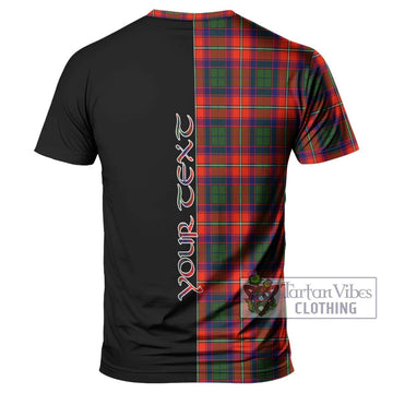 Wauchope Tartan T-Shirt with Family Crest and Half Of Me Style - Tartan Vibes Clothing