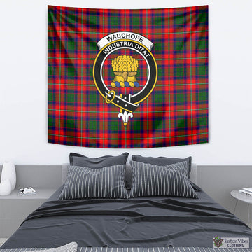 Wauchope Tartan Tapestry Wall Hanging and Home Decor for Room with Family Crest