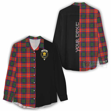 Wauchope Tartan Women's Casual Shirt with Family Crest and Half Of Me Style - Tartan Vibes Clothing