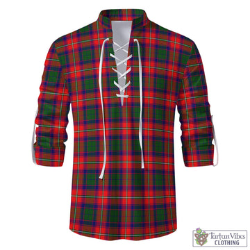 Wauchope Tartan Men's Scottish Traditional Jacobite Ghillie Kilt Shirt - Tartan Vibes Clothing