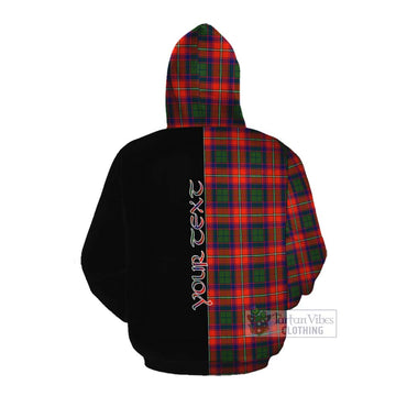 Wauchope Tartan Cotton Hoodie with Family Crest and Half Of Me Style Pullover Hoodie - Tartan Vibes Clothing