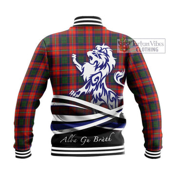 Wauchope Tartan Baseball Jacket with Alba Gu Brath Regal Lion Emblem - Tartan Vibes Clothing