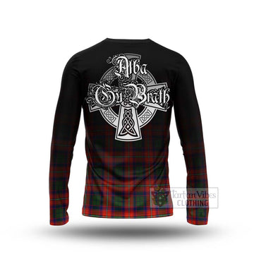 Wauchope Tartan Long Sleeve T-Shirt Featuring Alba Gu Brath Family Crest Celtic Inspired - Tartan Vibes Clothing