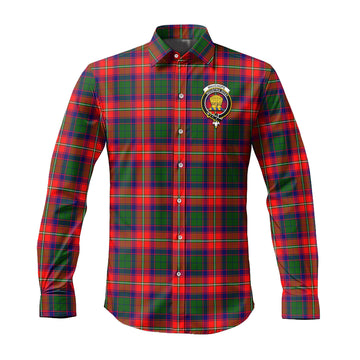 Wauchope Tartan Long Sleeve Button Up Shirt with Family Crest Men's Shirt - Tartan Vibes Clothing