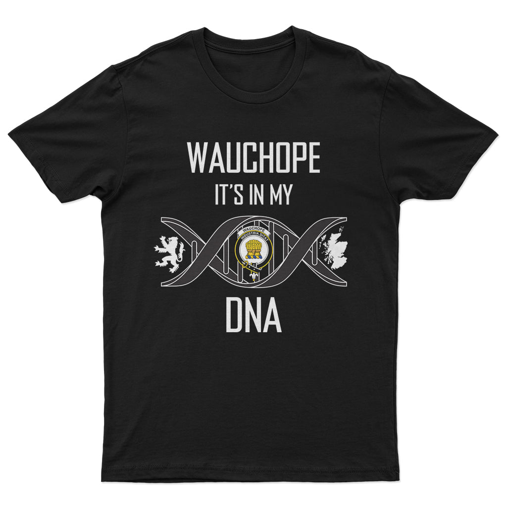 Wauchope Family Crest DNA In Me Mens Cotton T Shirt - 2D-tartanvibesclothing