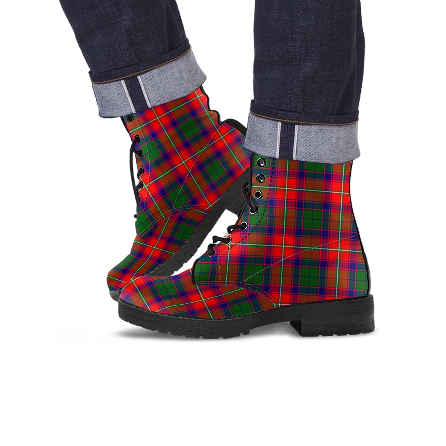 Wauchope Tartan Leather Boots - Tartan Vibes Clothing
