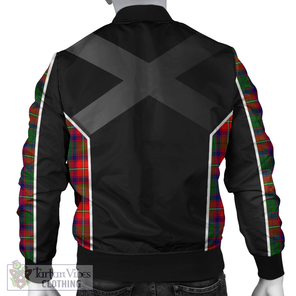 Tartan Vibes Clothing Wauchope Tartan Bomber Jacket with Family Crest and Scottish Thistle Vibes Sport Style