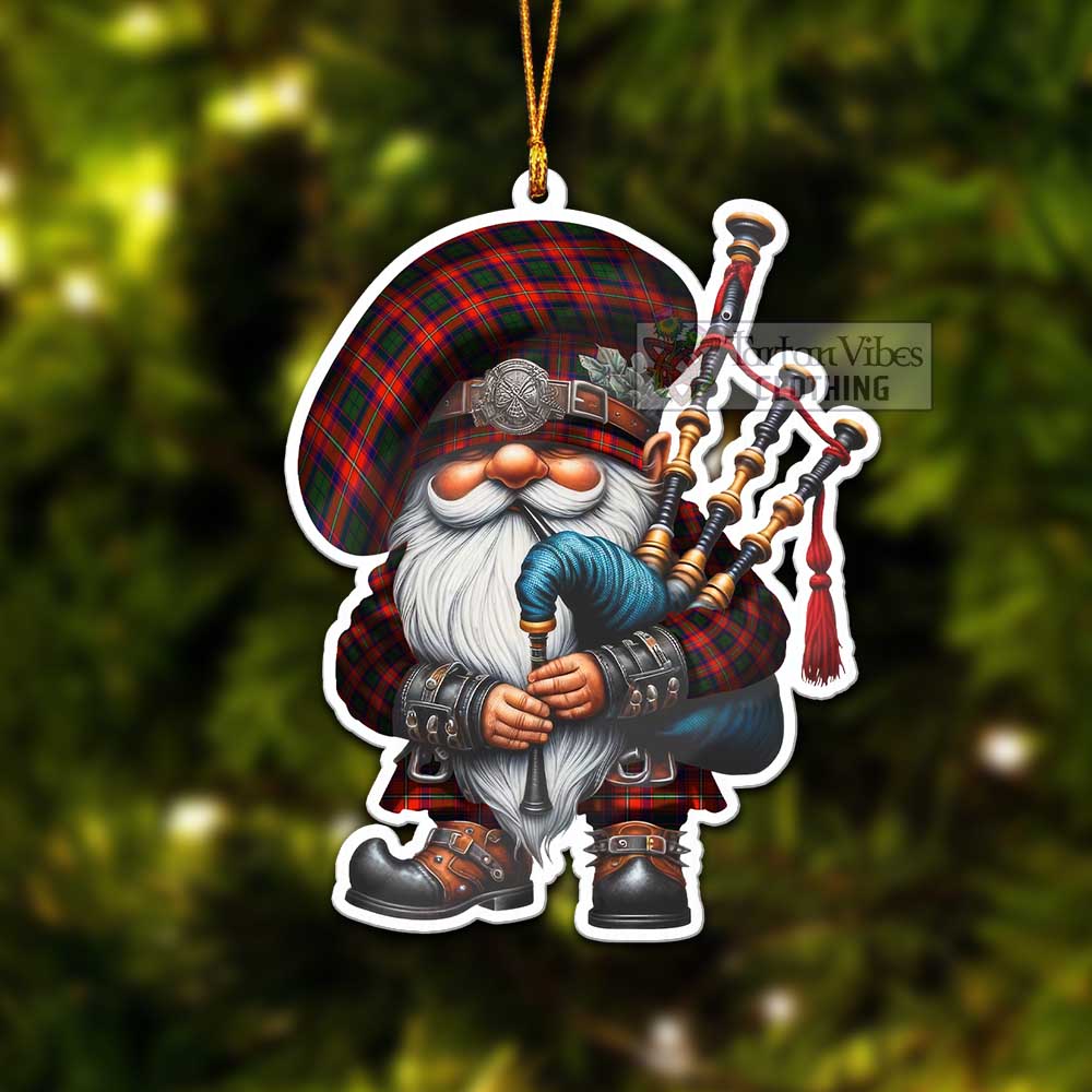 Wauchope Tartan Bagpiper Gnome Christmas Ornament - Tartan Vibes Clothing