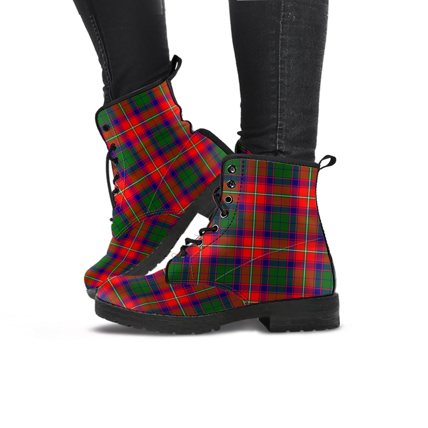 Wauchope Tartan Leather Boots - Tartan Vibes Clothing