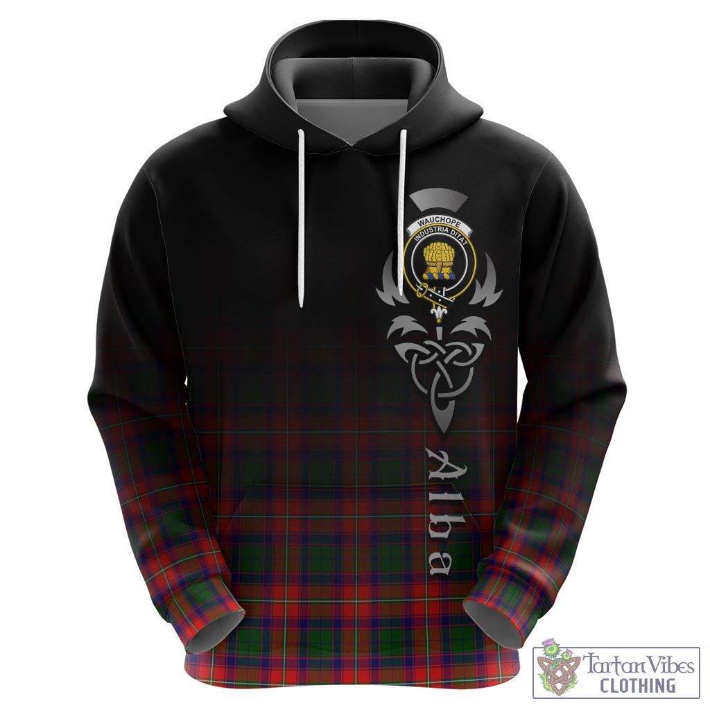 Wauchope Tartan Hoodie Featuring Alba Gu Brath Family Crest Celtic Inspired - Tartan Vibes Clothing