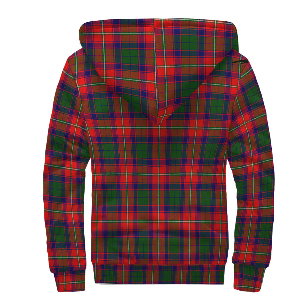 Wauchope Tartan Sherpa Hoodie with Family Crest - Tartan Vibes Clothing
