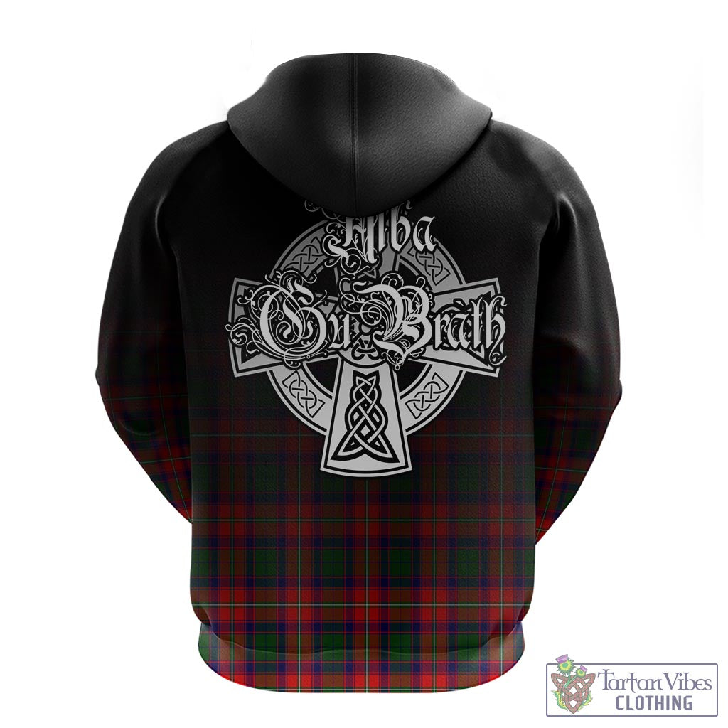 Tartan Vibes Clothing Wauchope Tartan Hoodie Featuring Alba Gu Brath Family Crest Celtic Inspired