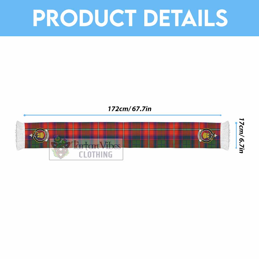 Wauchope Tartan Ruffneck Scarf with Family Crest - Tartan Vibes Clothing
