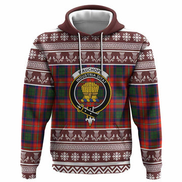 Wauchope Clan Tartan Christmas Hoodie with Family Crest - Tartan Vibes Clothing