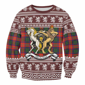 Wauchope Clan Tartan Crest Christmas Sweatshirt Coat of Arms Funny Style - Tartan Vibes Clothing