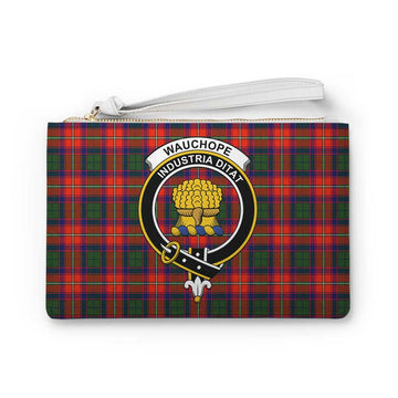 Tartan Vibes Clothing Wauchope Family Crest Tartan Clutch Bag