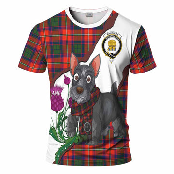 Wauchope Scottish Terrier Tartan Crest T-Shirt Thistle Heritage Art