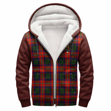 Wauchope Tartan Accent Sherpa Hoodie with Family Crest