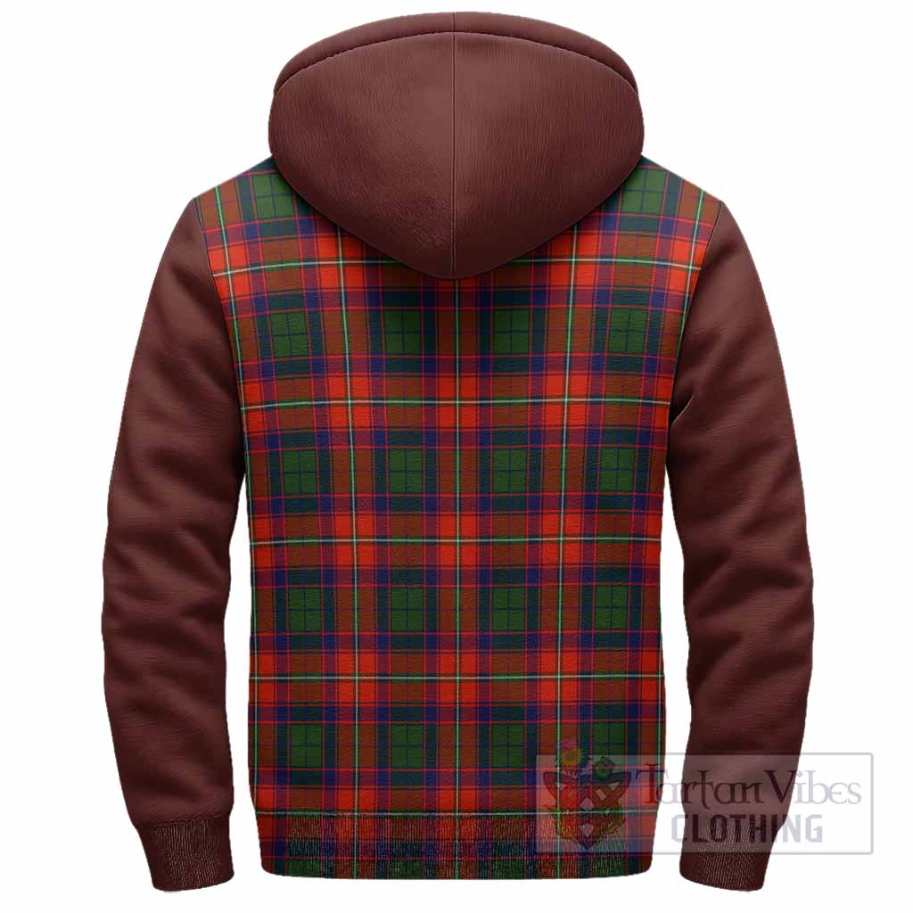 Wauchope Tartan Accent Sherpa Hoodie with Family Crest