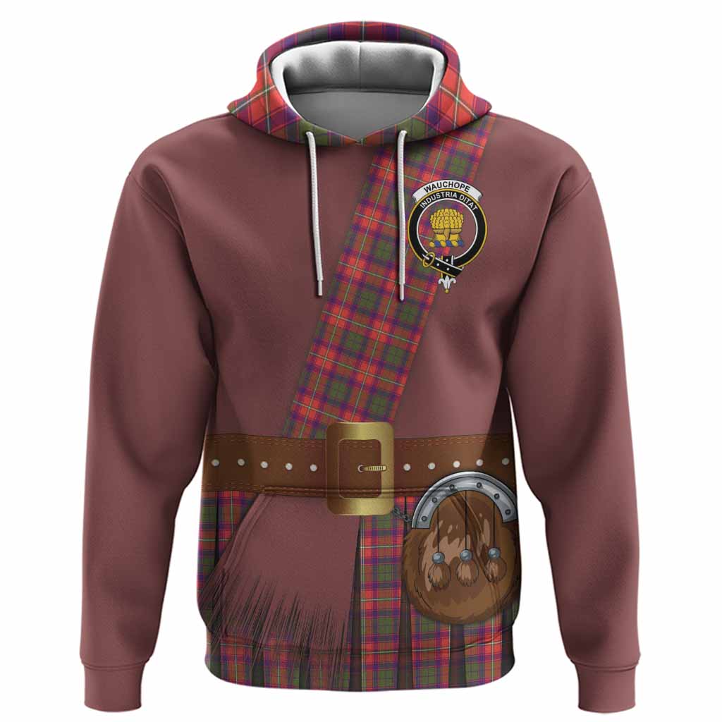 Wauchope Tartan Crest Hoodie Kilt Costume Style