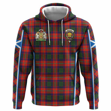 Wauchope Tartan Crest Hoodie Scotland Coat of Arm Flag Style - Tartan Vibes Clothing