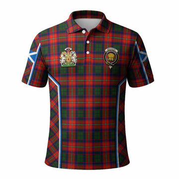 Wauchope Tartan Crest Polo Shirt Scotland Coat of Arm Flag Style - Tartan Vibes Clothing