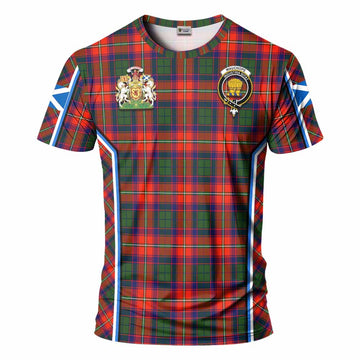 Wauchope Tartan Crest T-shirt Scotland Coat of Arm Flag Style - Tartan Vibes Clothing