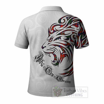 Wauchope Tartan Lion Roar Polo Shirt Alba Gu Brath with Celtic Motifs