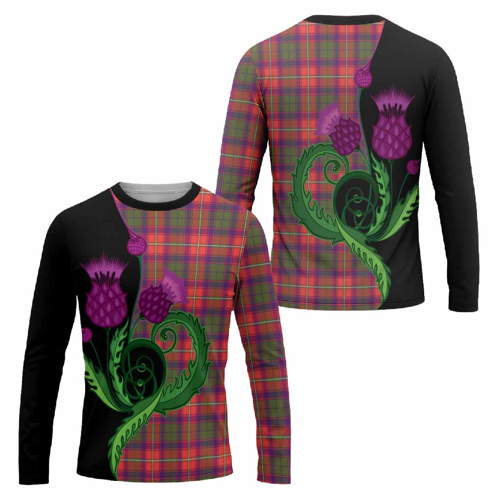 Wauchope Tartan Long Sleeve T-Shirt Traditional Scottish Thistle