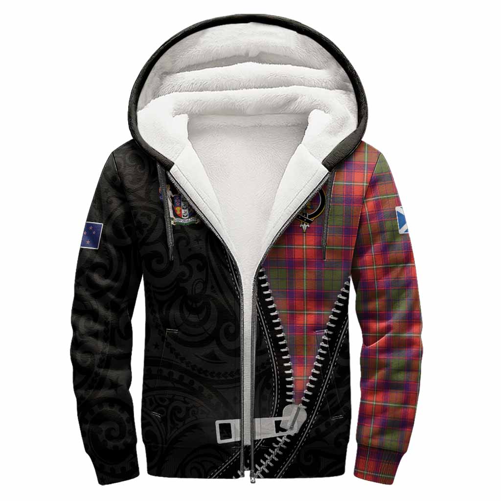 Wauchope Tartan Sherpa Hoodie New Zealand Pattern Unique Zipper Stylized