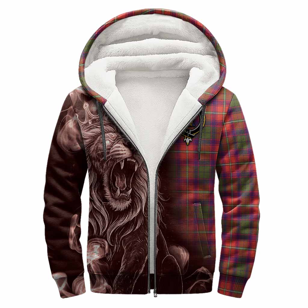 Wauchope Tartan Sherpa Hoodie Roaring Lion Heritage