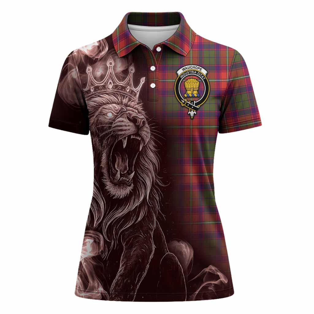 Wauchope Tartan Women Polo Shirt Roaring Lion Heritage