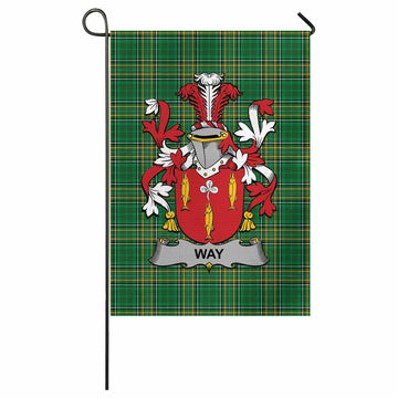 Way Irish Clan Tartan Flag with Coat of Arms