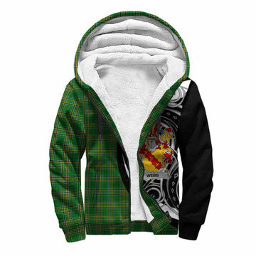 Tartan Vibes Clothing Webb Irish Clan Sherpa Hoodie Celtic Circle Style