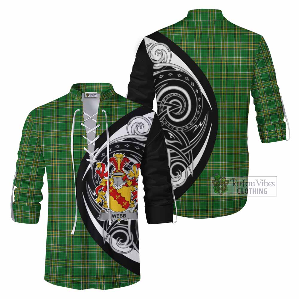 Webb Irish Clan Ghillie Kilt Shirt Celtic Circle Style - Tartan Vibes Clothing
