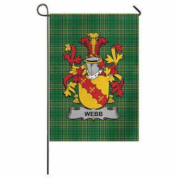 Webb Irish Clan Tartan Flag with Coat of Arms