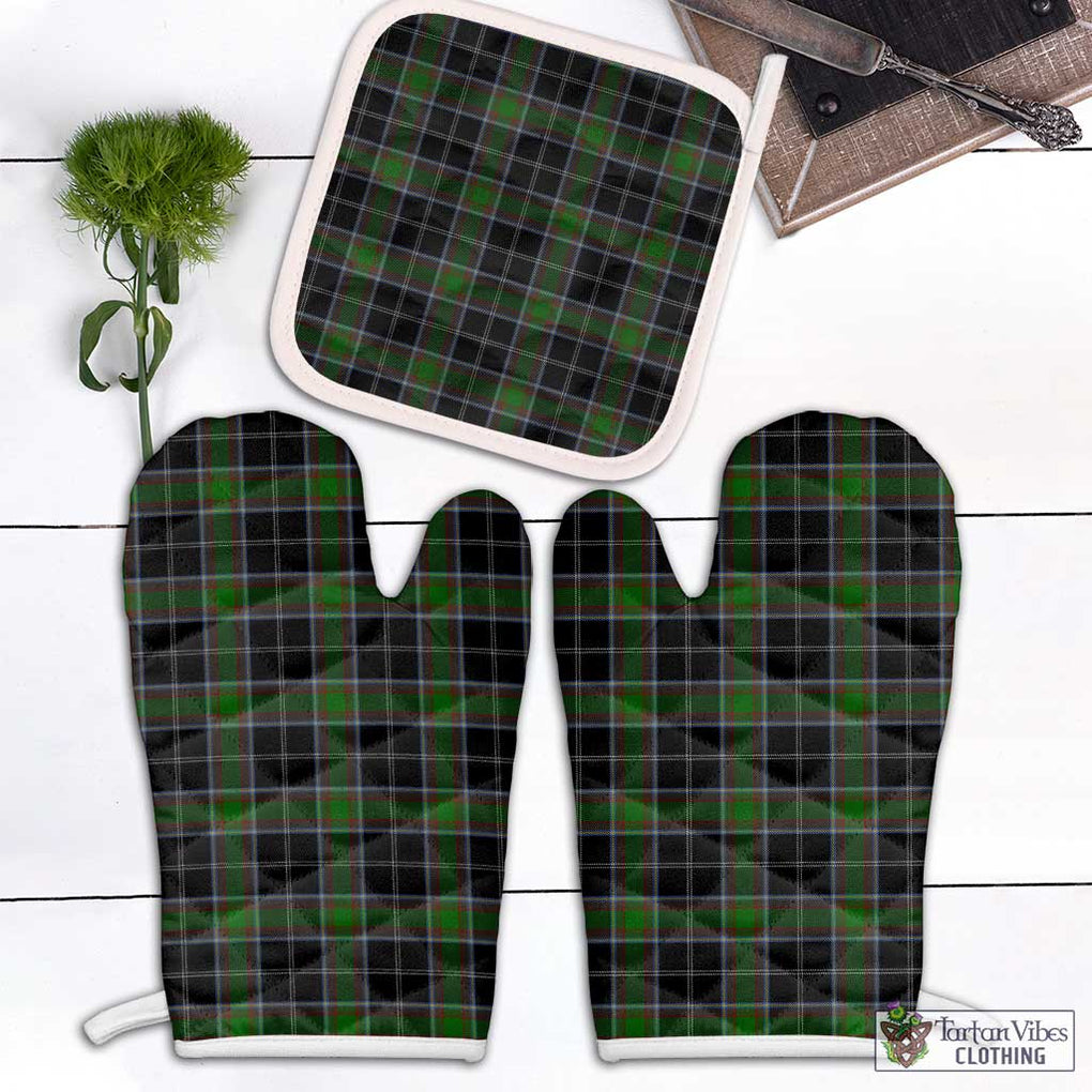 Webster Tartan Combo Oven Mitt & Pot-Holder Combo 2 Oven Mitt & 1 Pot-Holder Black - Tartan Vibes Clothing