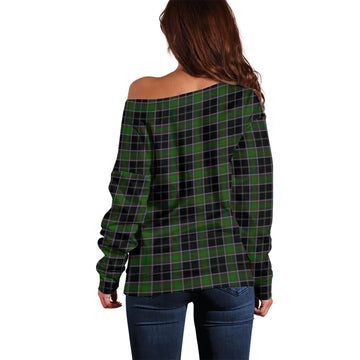 Webster Tartan Off Shoulder Women Sweater - Tartan Vibes Clothing