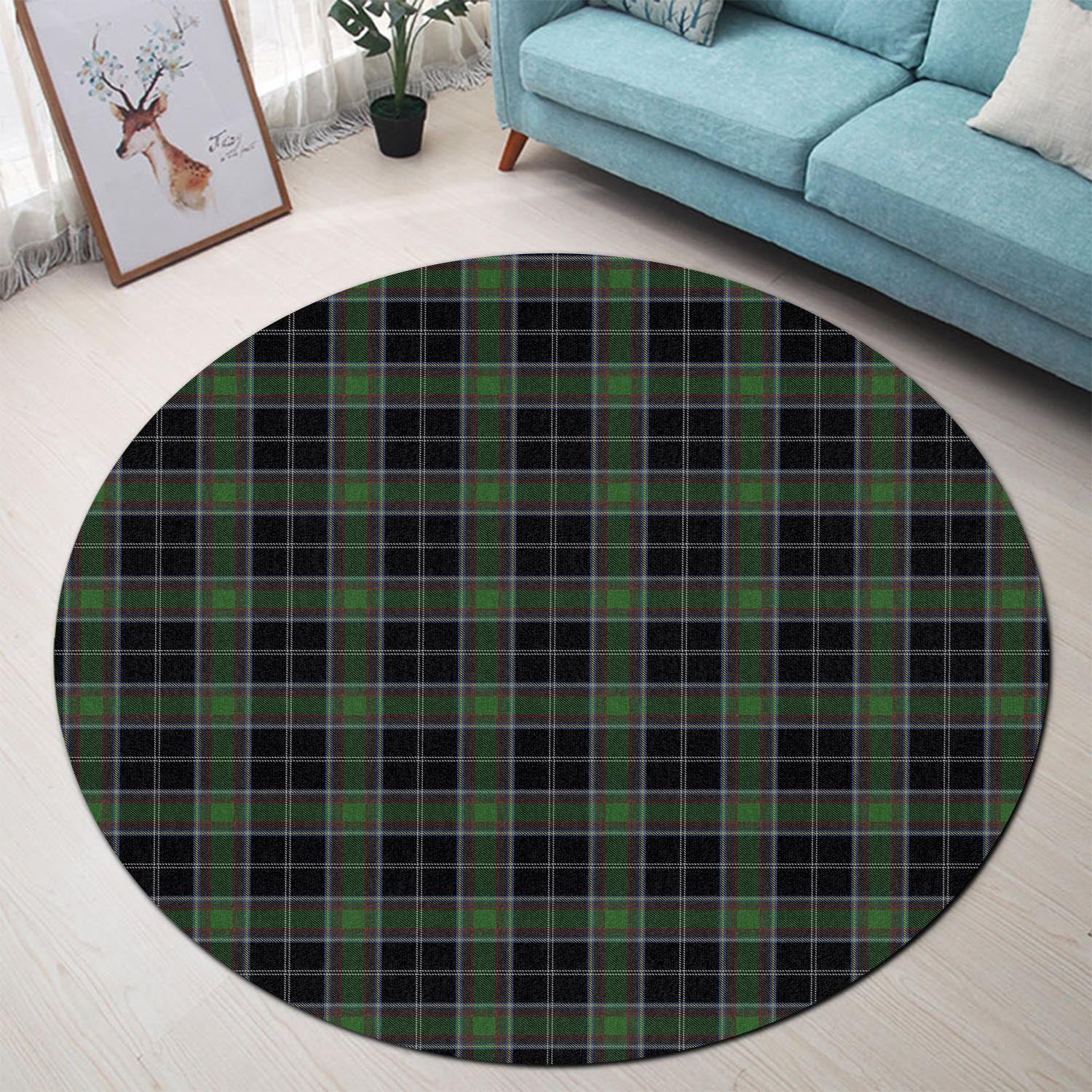 Webster Tartan Round Rug - Tartan Vibes Clothing