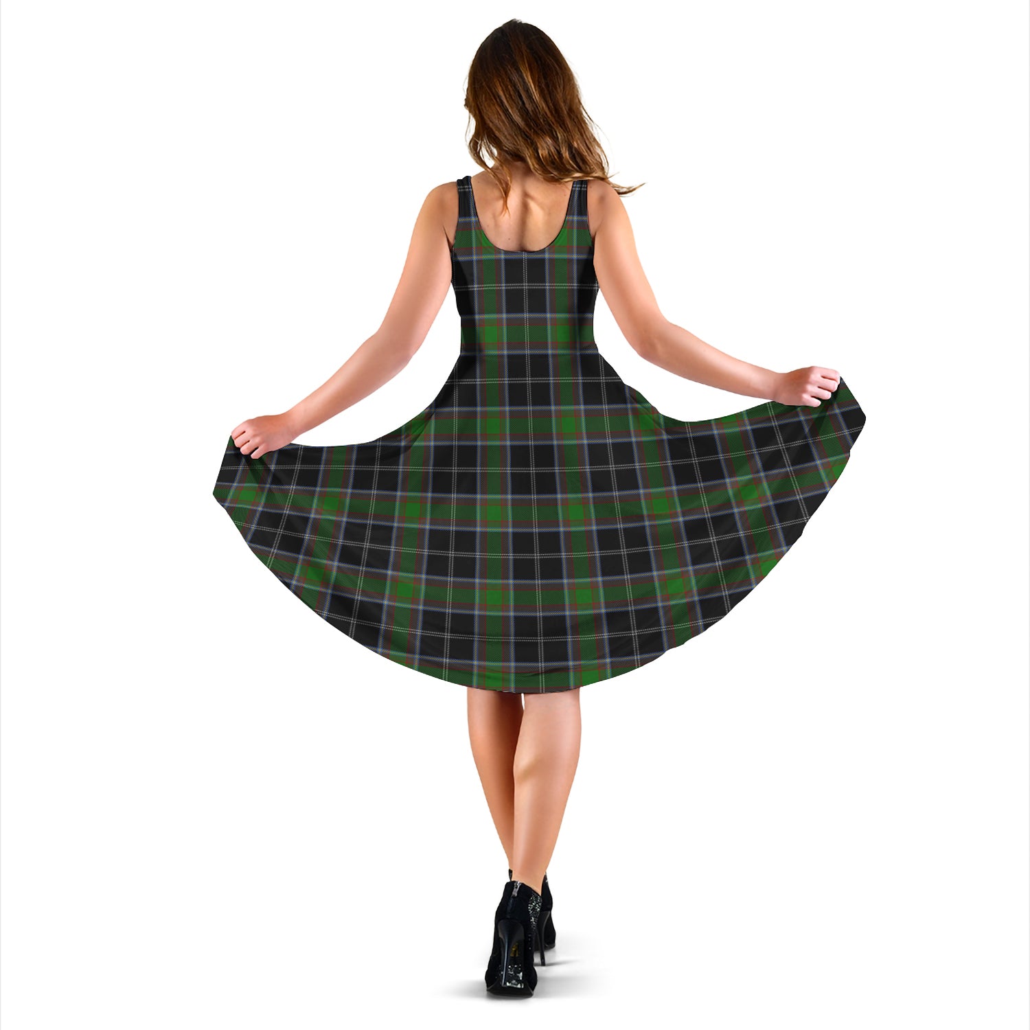 Webster Tartan Sleeveless Midi Womens Dress - Tartan Vibes Clothing