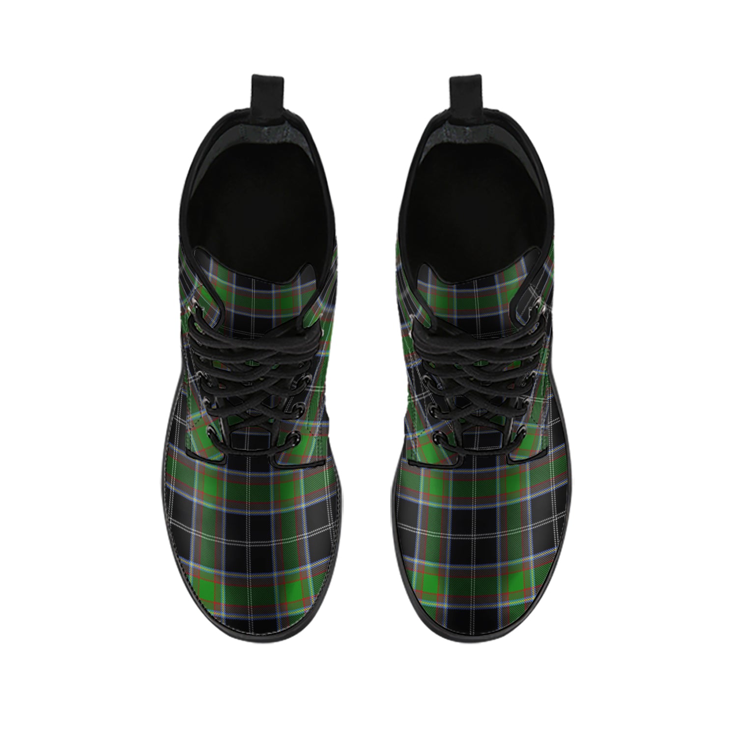 Webster Tartan Leather Boots - Tartan Vibes Clothing