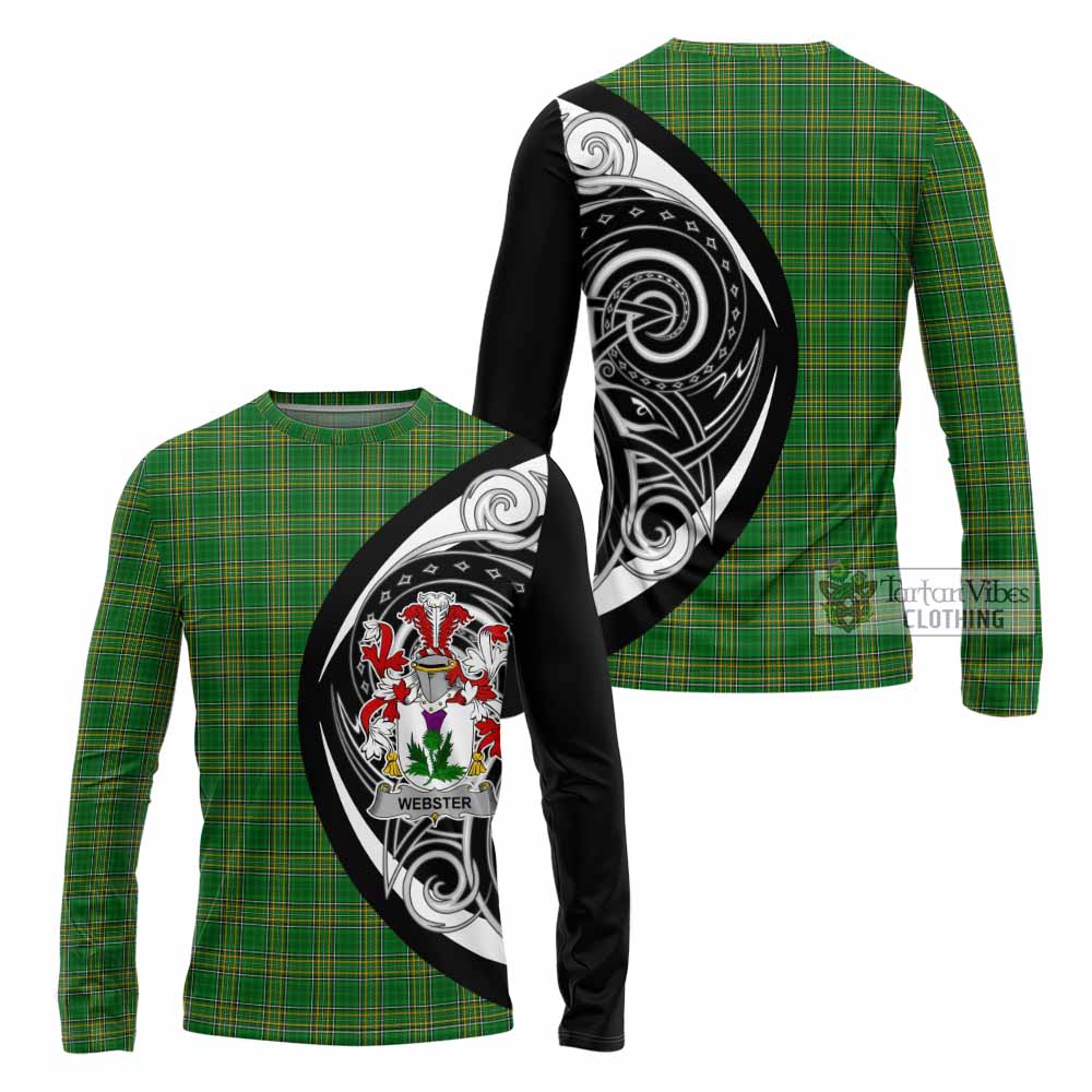 Webster Irish Clan Long Sleeve T-Shirt Celtic Circle Style - Tartan Vibes Clothing