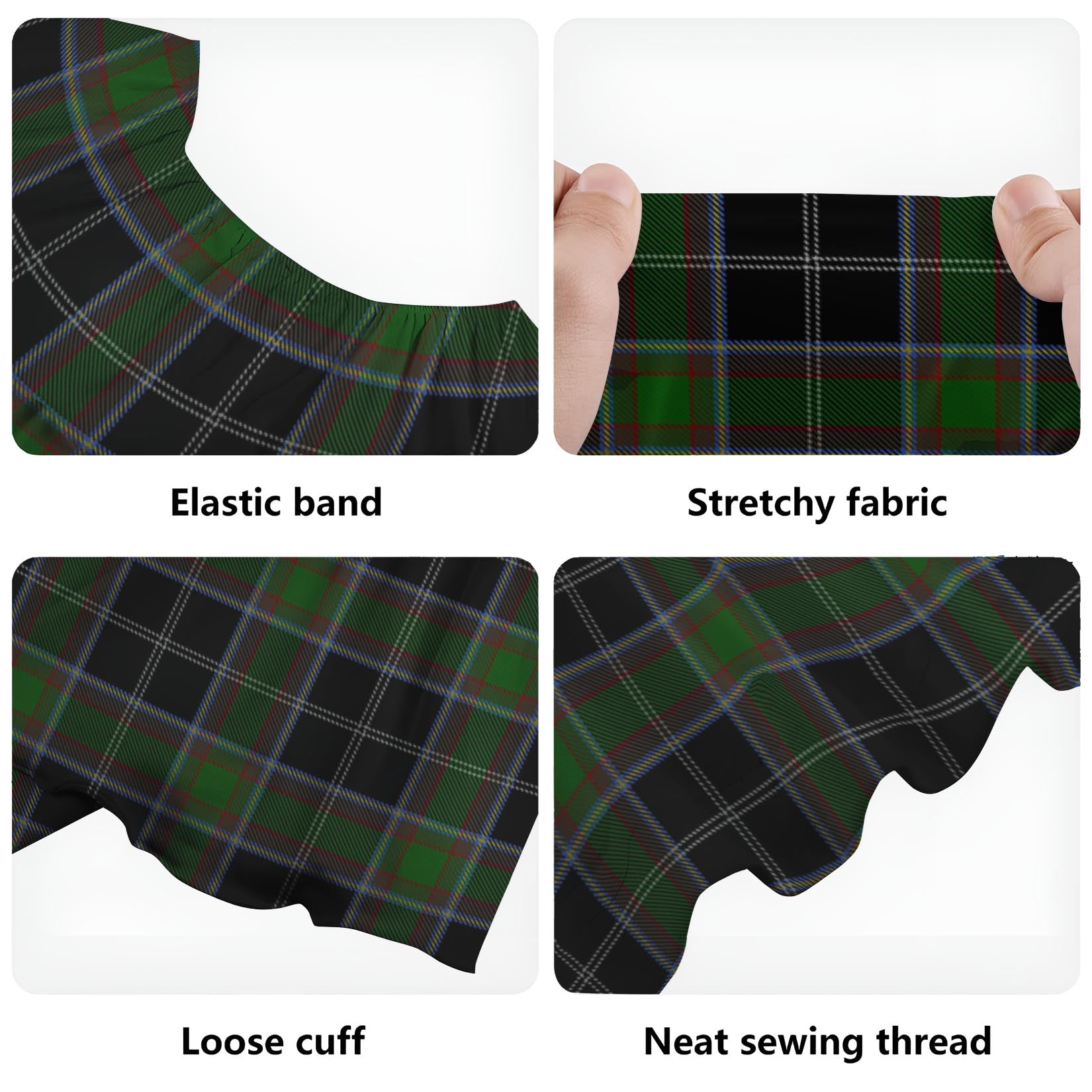 Webster Tartan Off Shoulder Long Dress - Tartan Vibes Clothing