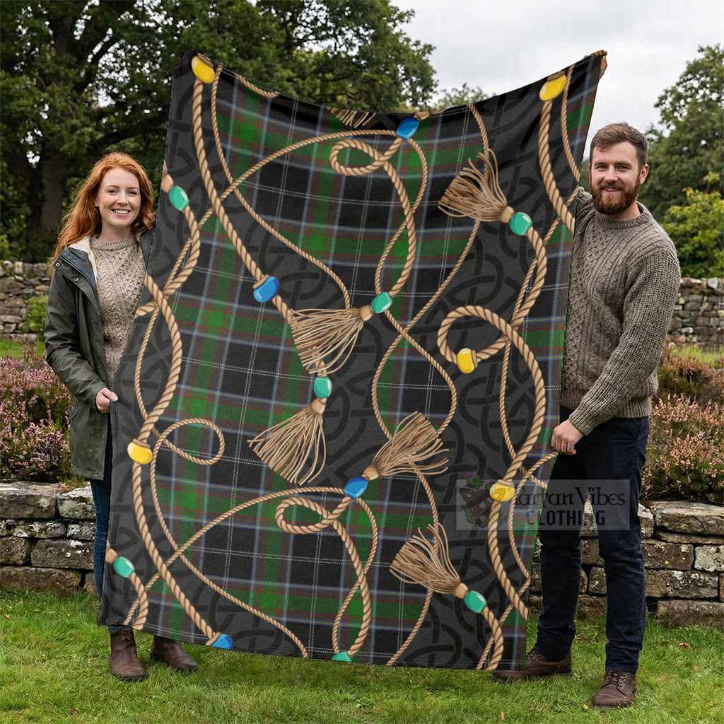 Webster Scottish Tartan Twisted Ropes Stylized Blanket - Tartan Vibes Clothing