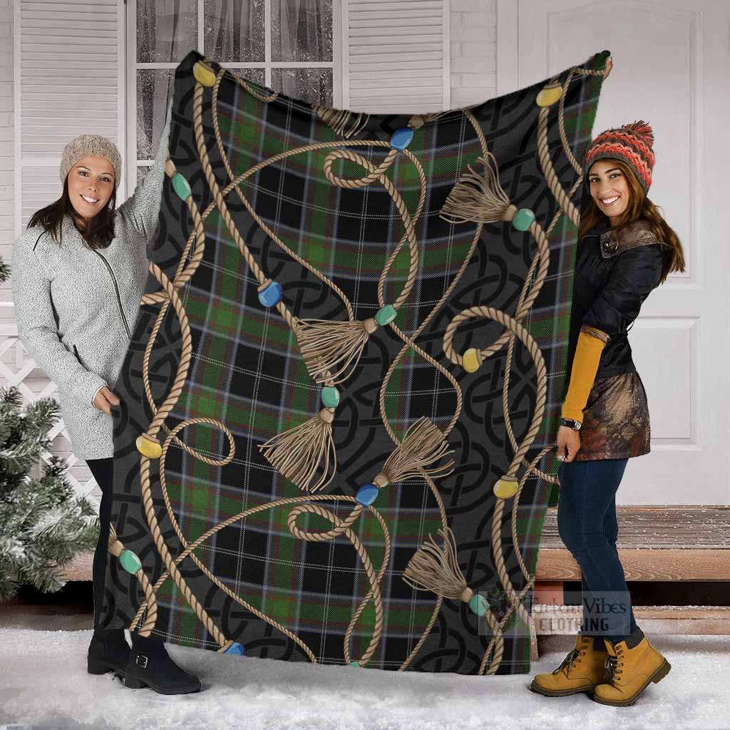 Webster Scottish Tartan Twisted Ropes Stylized Blanket - Tartan Vibes Clothing
