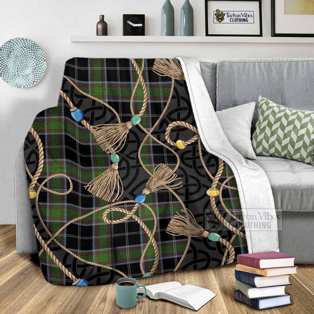 Webster Scottish Tartan Twisted Ropes Stylized Blanket - Tartan Vibes Clothing