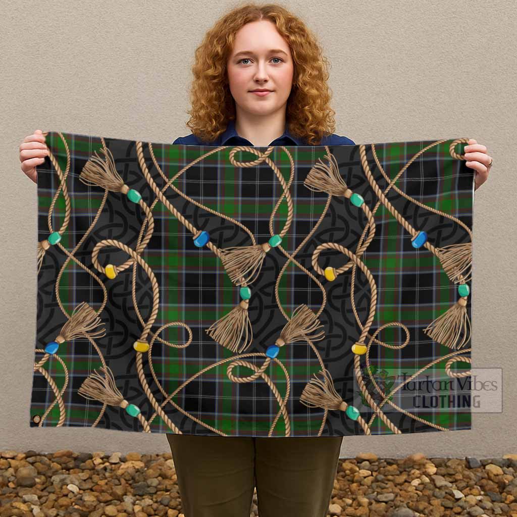 Webster Scottish Tartan Twisted Ropes Stylized House Flag - Tartan Vibes Clothing
