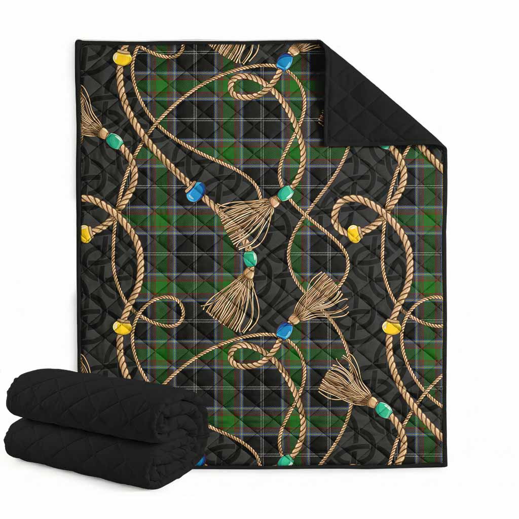 Webster Scottish Tartan Twisted Ropes Stylized Premium Quilt Super King Quilt 91" x 110" - Tartan Vibes Clothing